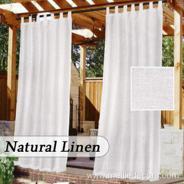 Outdoor Waterproof Sheer Curtain Linen for Cabana